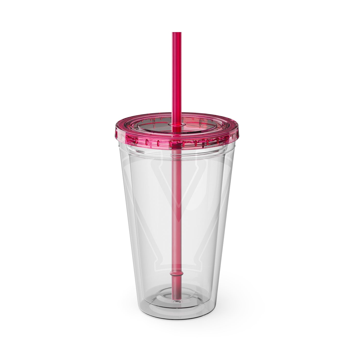 Valley View PINK Sunsplash Tumbler with Straw, 16oz