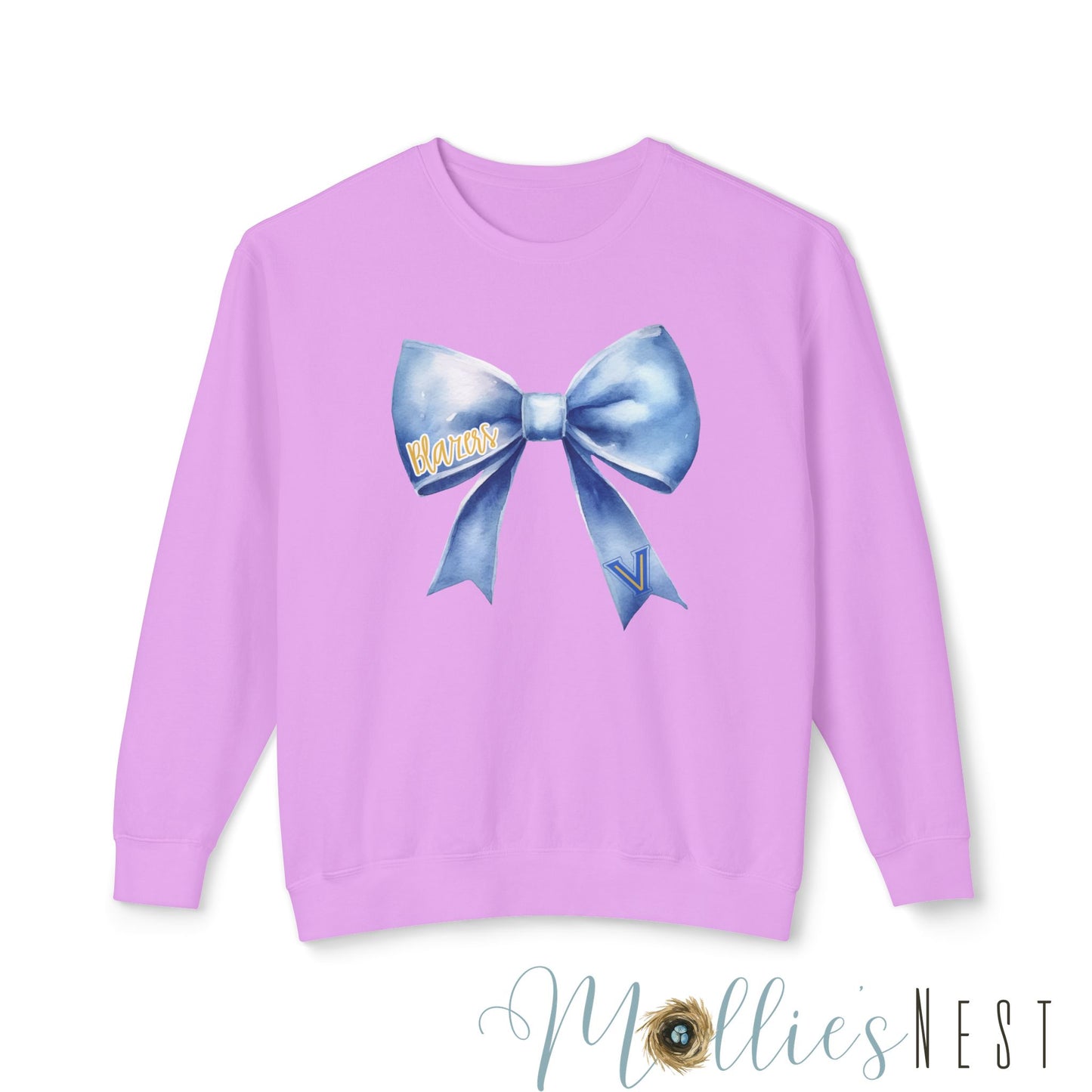 Blazers Bow Lightweight Crewneck Sweatshirt