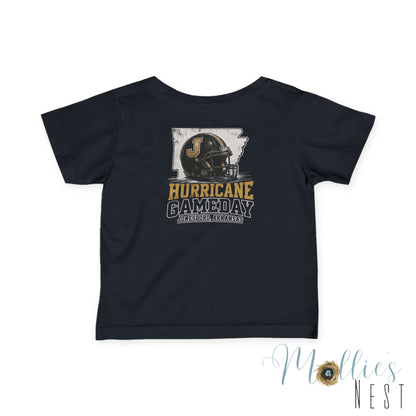 Infant-Toddler Hurricane Game Day Football Helmet Team Shirt