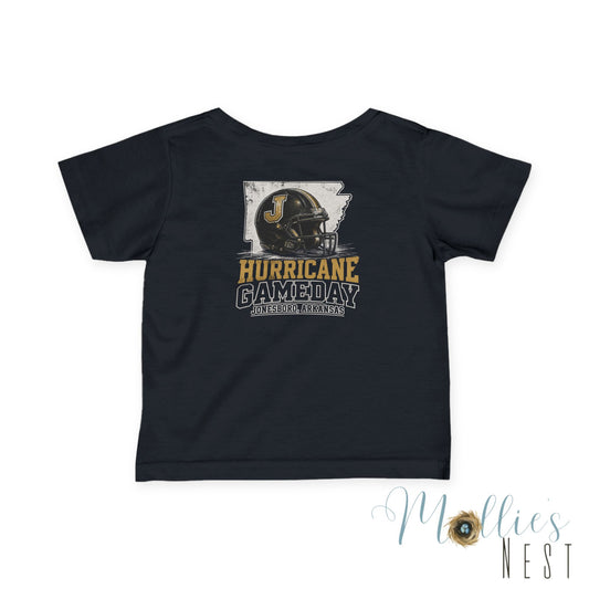 Infant-Toddler Hurricane Game Day Football Helmet Team Shirt