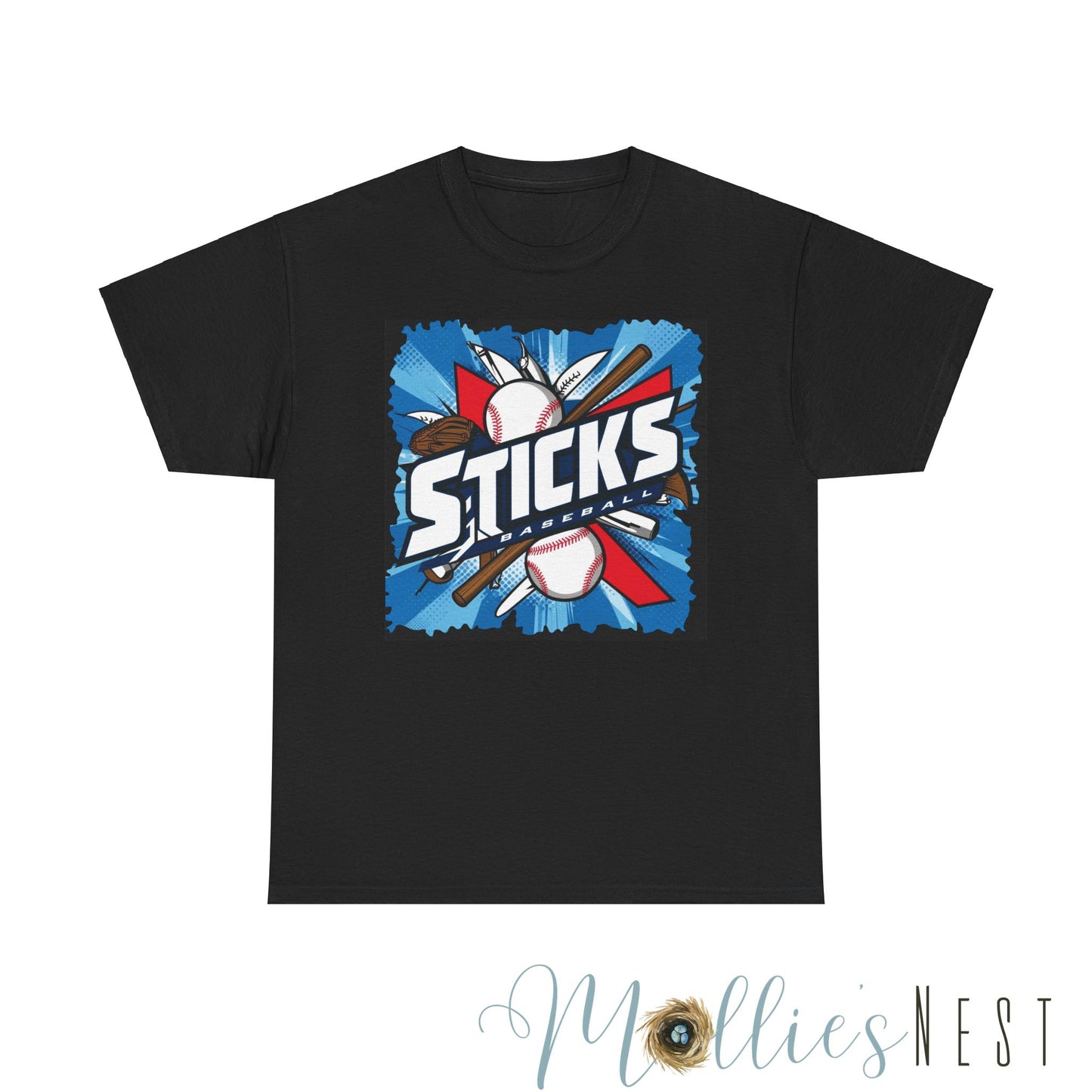STICKS Baseball Heavy Cotton Tee. STICKS 25