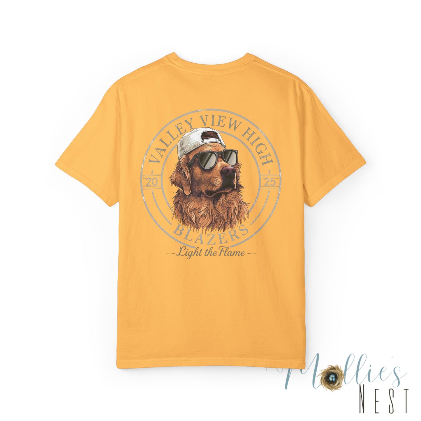 Valley View Blazers. Dog with sunglasses graphic shirt