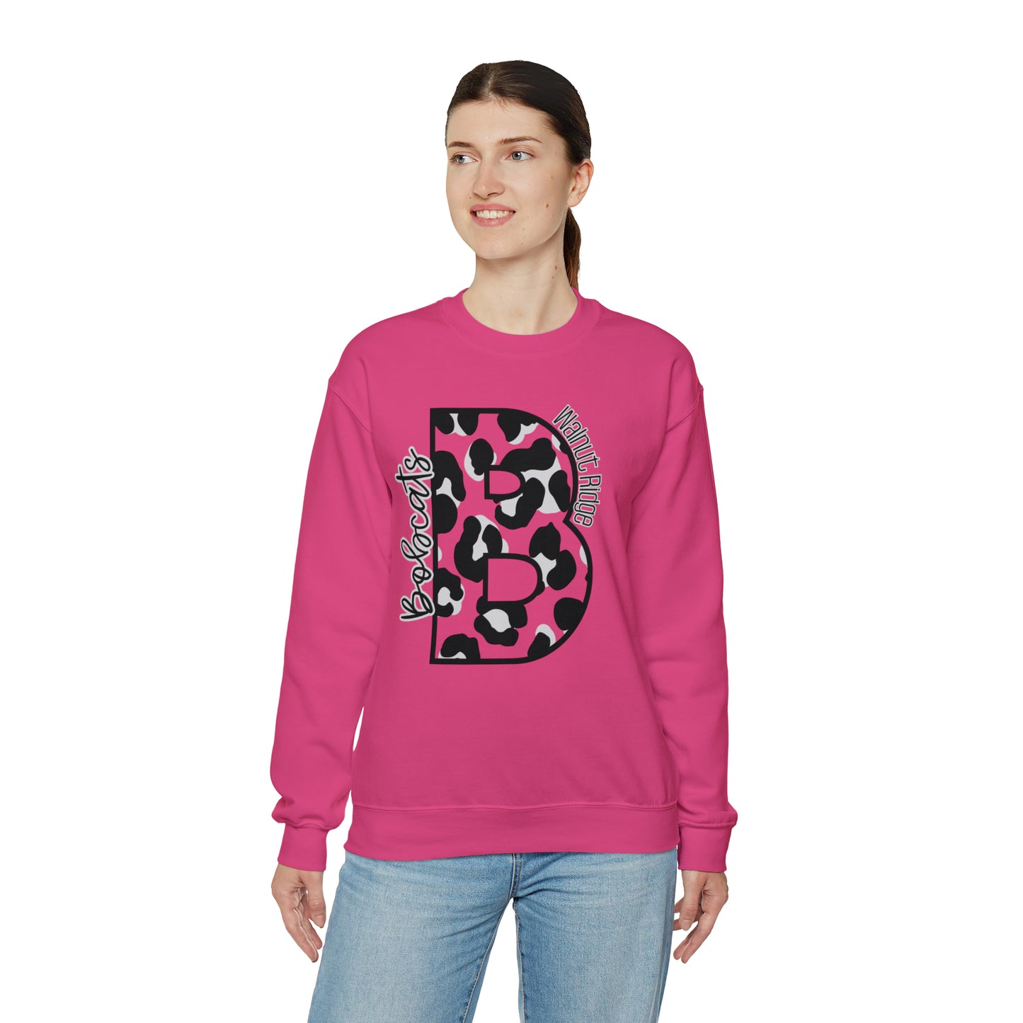 Bobcats Leopard Heavy Blend™ Crewneck Sweatshirt