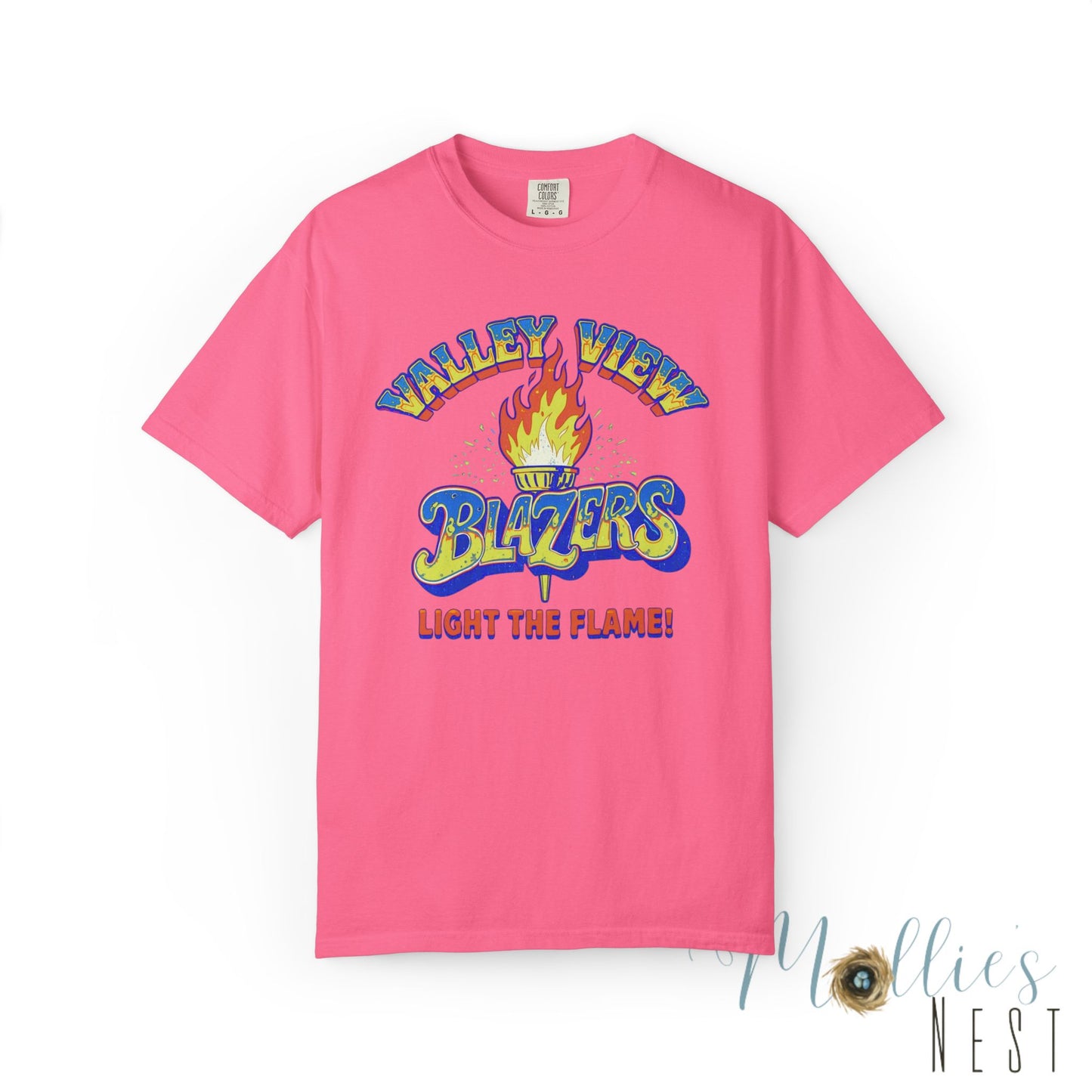 Valley View Blazers RETRO Torch Unisex Garment-Dyed T-Shirt - Comfort Colors