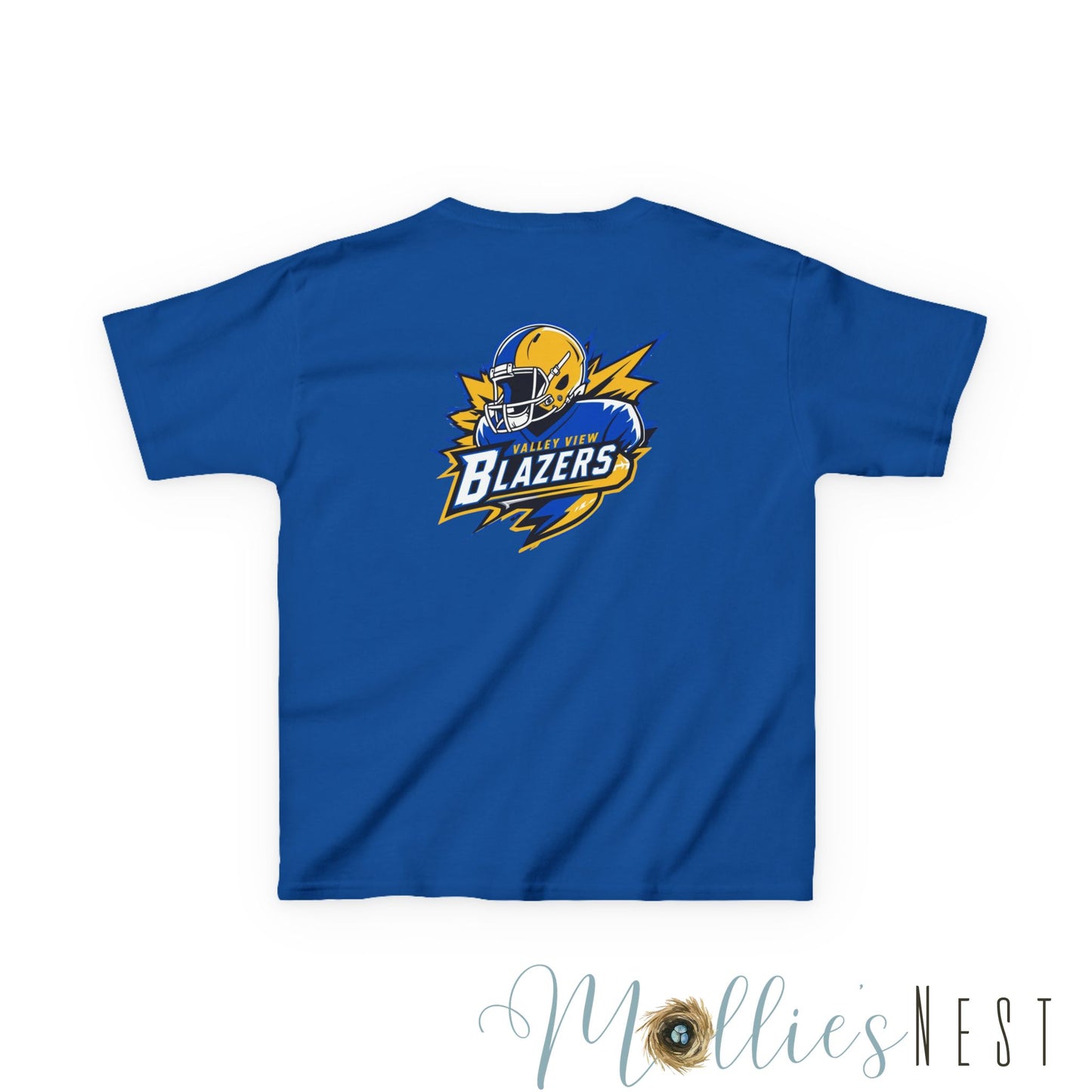 Blazer Kids Tee: Front/Back Football Design