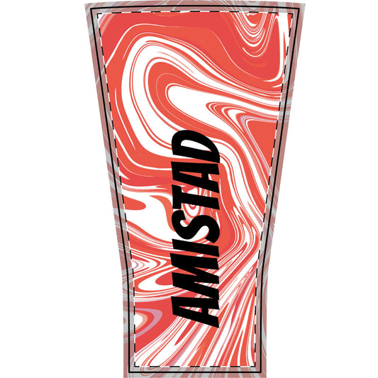 Amistad Red Marble Arm Sleeve — Swirl Pattern Compression Sleeve