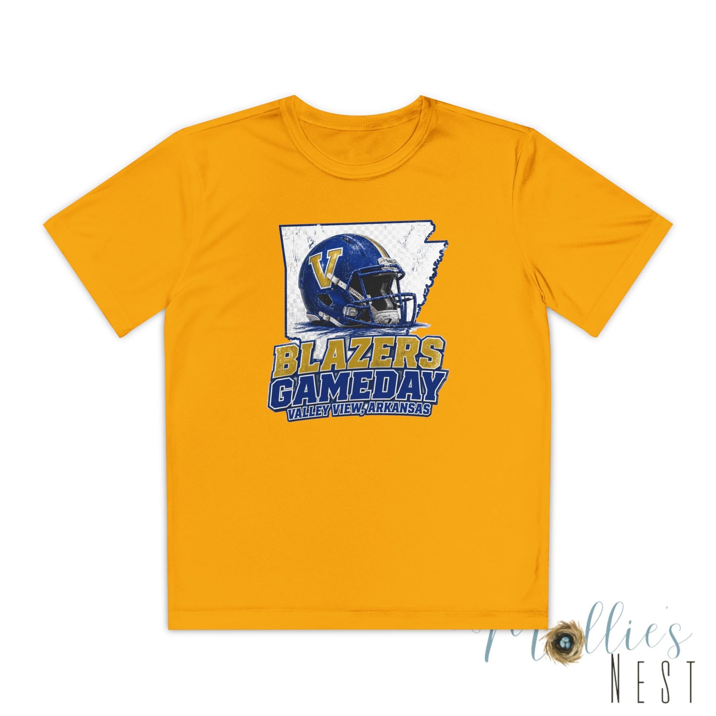 Youth Blazers DRIFIT Gameday Tee – Team Helmet Arkansas Football Shirt