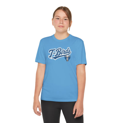 Cross County. Thunderbirds Youth Drifit — Script Logo Team Shirt