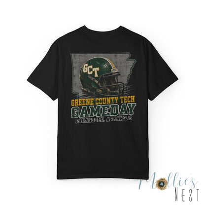 Gameday Football T-Shirt — Greene County Tech (GCT) Vintage Helmet