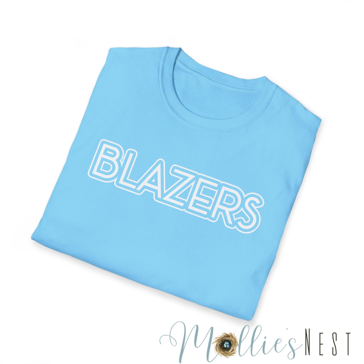 Blazers. Simple Mascot T-Shirt. UNISEX