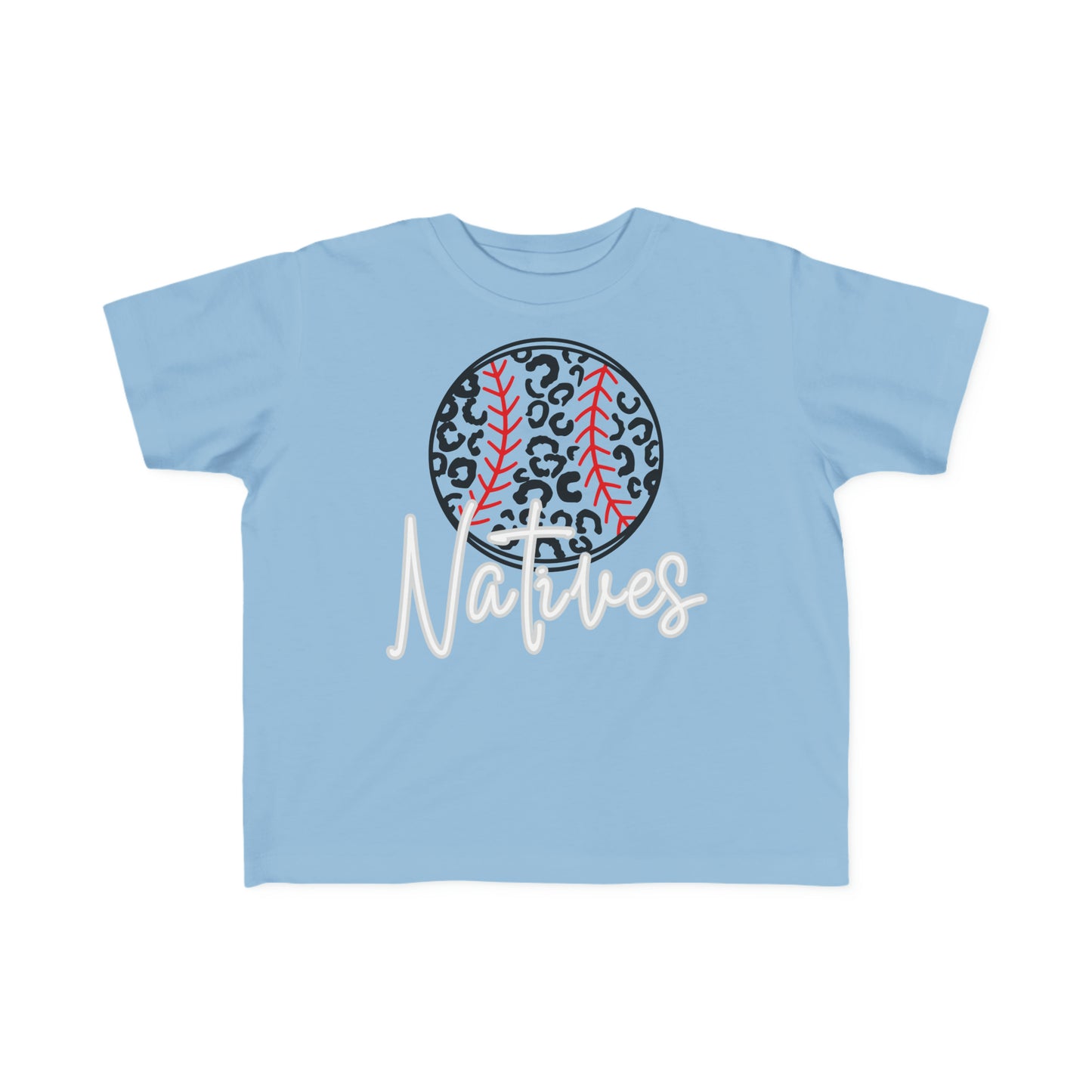 Natives. Leopard Baseball Toddler's Fine Jersey Tee