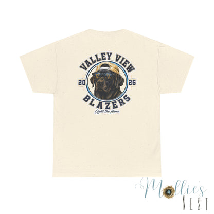 Valley View Blazers. Black Lab 2026 T‑Shirt — Dog Logo Tee