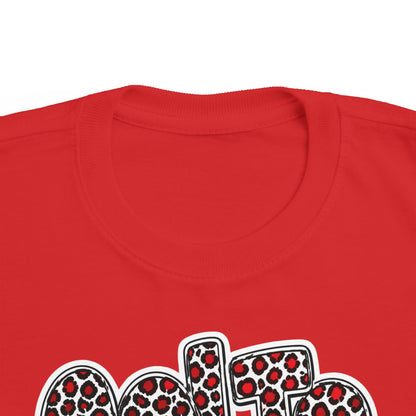 Toddler Tee — 'COLTS' Leopard Print Football Script