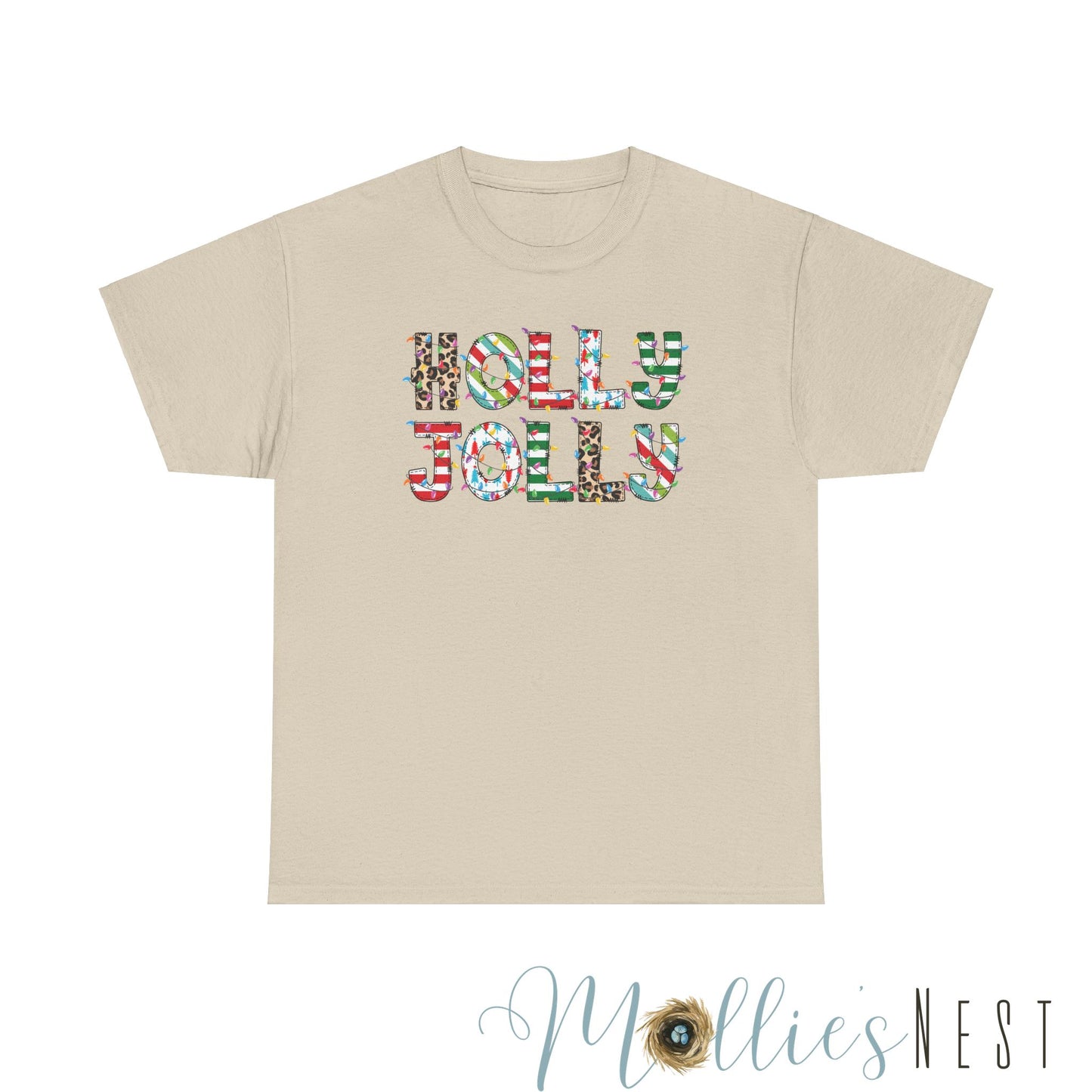 Holly Jolly.  Heavy Cotton Tee