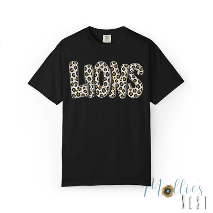 LIONS Leopard Stacked Graphic T-Shirt - ADULT