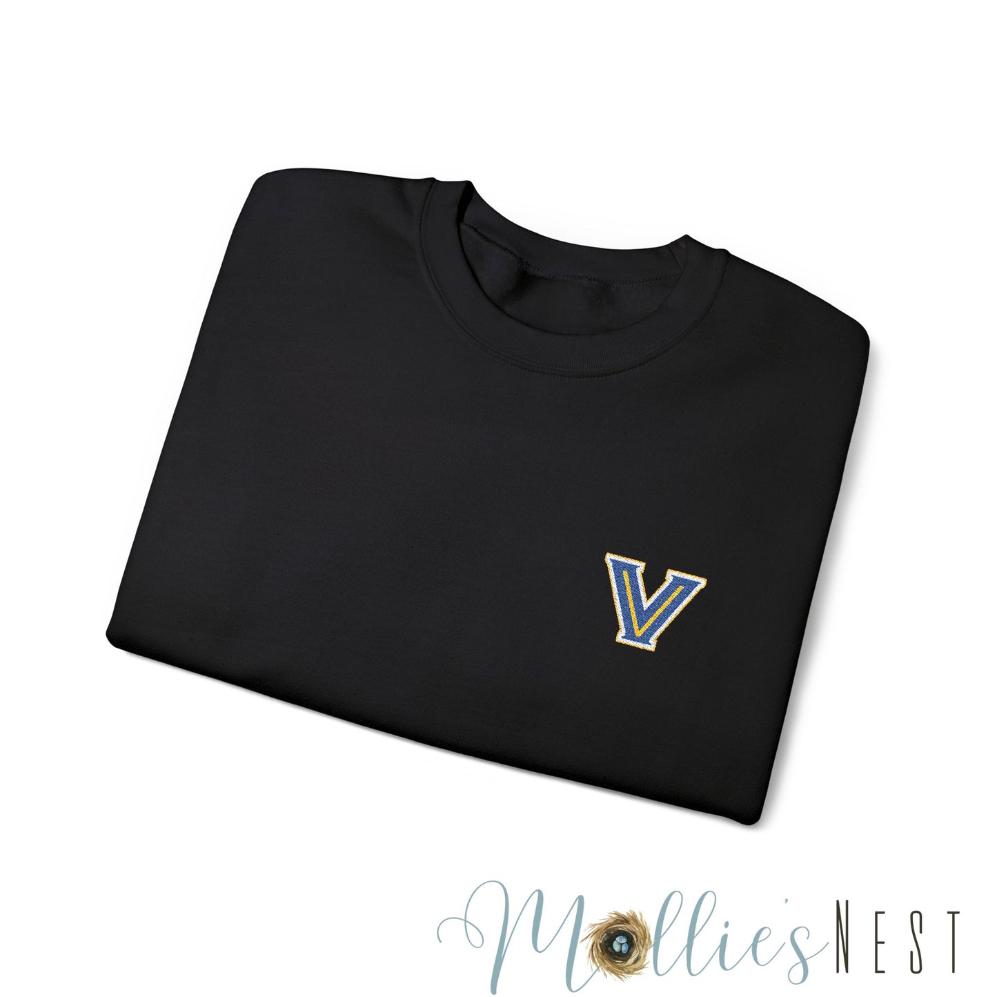 EMBROIDERED Valley View Logo. Unisex Heavy Blend™ Crewneck Sweatshirt
