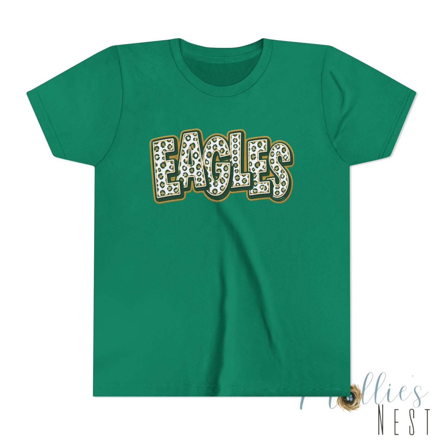 YOUTH GCT, Eagles Tee — Leopard Stacked