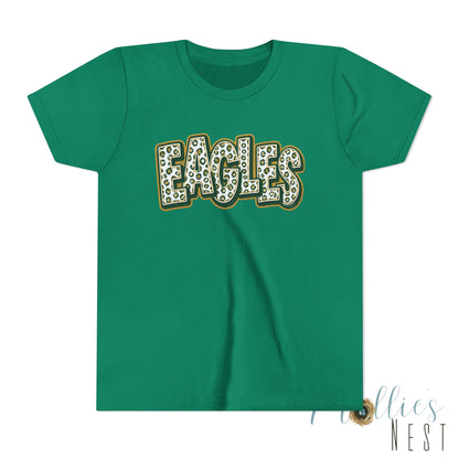 YOUTH GCT, Eagles Tee — Leopard Stacked