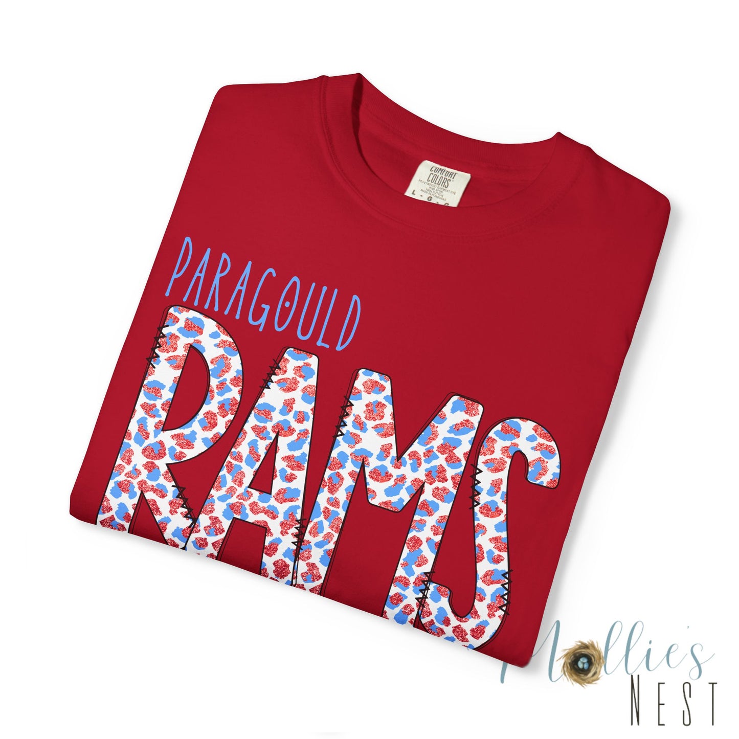 Paragould Rams T-Shirt — Leopard Letter Tee