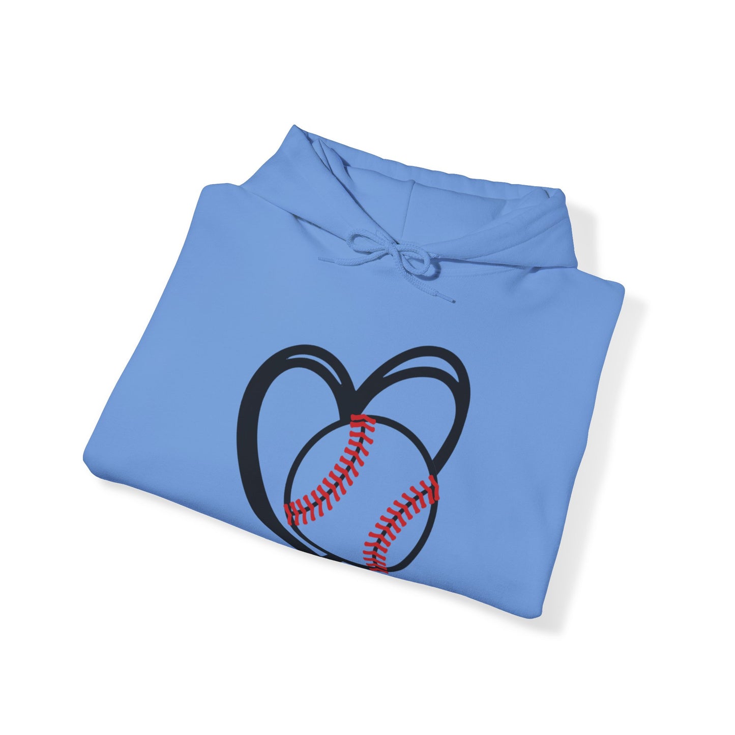 Heart Baseball Heavy Blend™ Hooded Sweatshirt