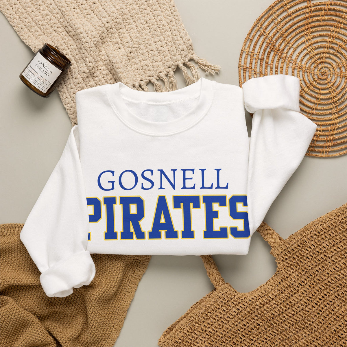 ADULT. Gosnell Pirates Crewneck Sweatshirt