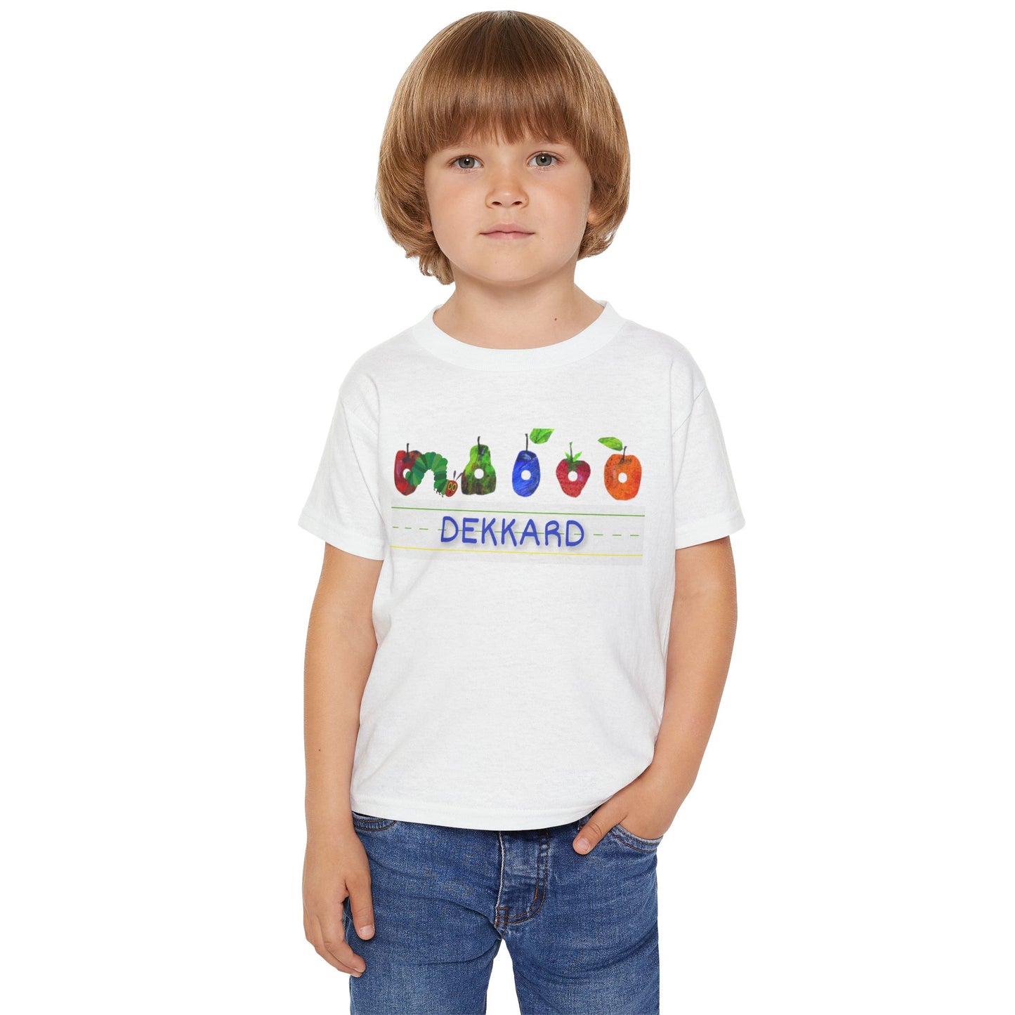 Custom Toddler T-Shirt with Colorful Fruit Design - Perfect for Kids' Parties and Everyday Wear