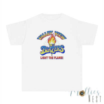 Valley View RETRO Torch Blazers Youth Tee – Light the Flame!