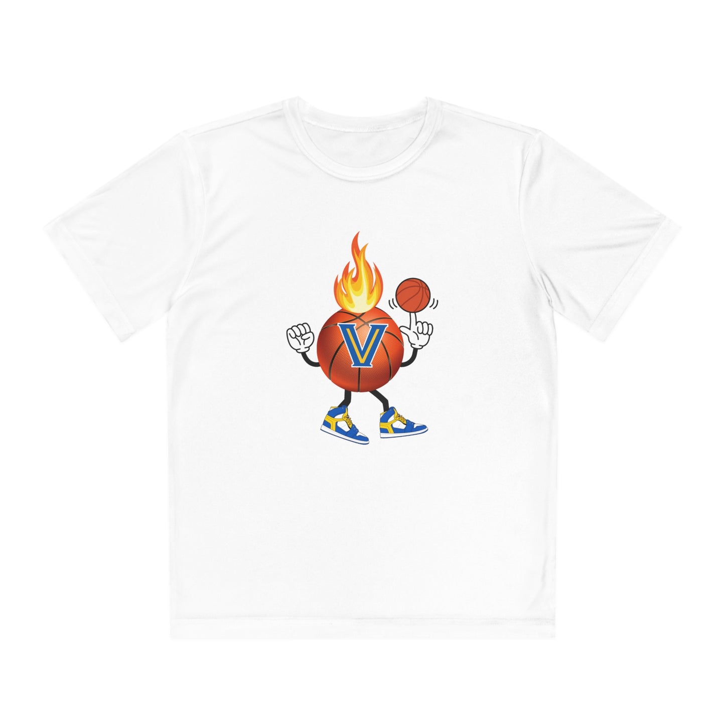 Youth Blazer. Flame Basketball Competitor Tee