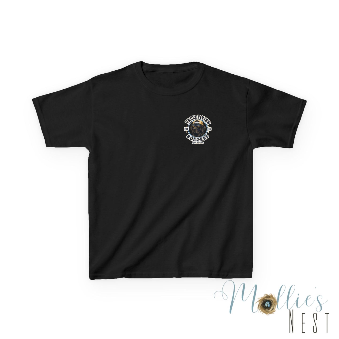 YOUTH.  Valley View Blazers Black Lab 2026 T-Shirt — Vintage Tee (2026)