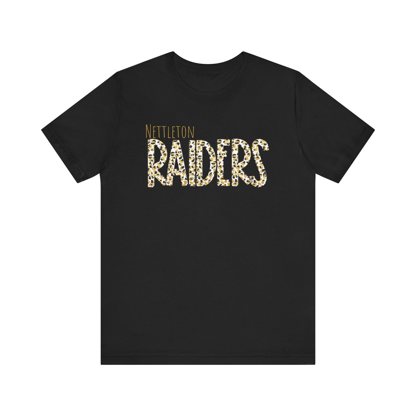Nettleton Raiders Leopard. Graphic Tee - Unisex Short Sleeve T-Shirt for School Spirit