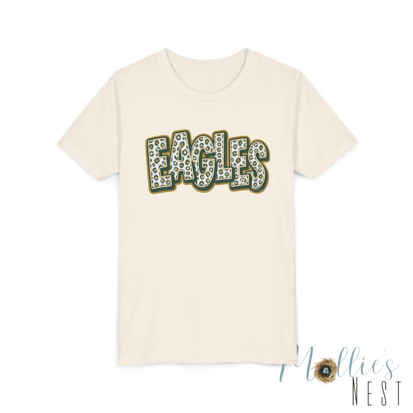 YOUTH GCT, Eagles Tee — Leopard Stacked