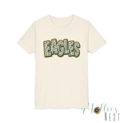 YOUTH GCT, Eagles Tee — Leopard Stacked