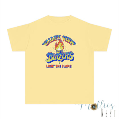 Valley View RETRO Torch Blazers Youth Tee – Light the Flame!
