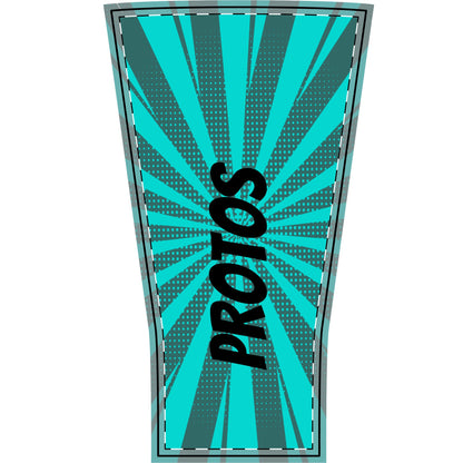 Protos Teal Arm Sleeve — Pattern Compression Sleeve