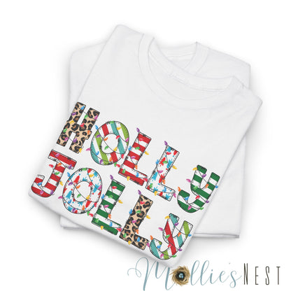 Holly Jolly.  Heavy Cotton Tee