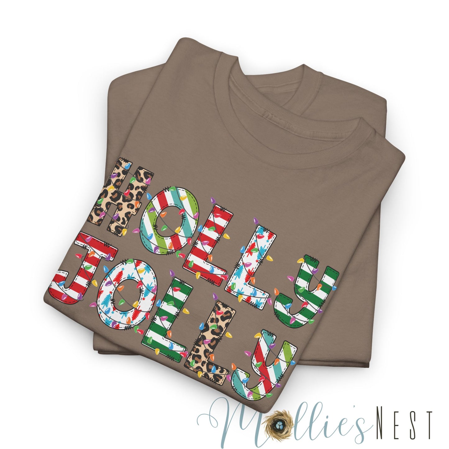 Holly Jolly.  Heavy Cotton Tee