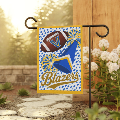 Blazers Football & Cheer Yard Flag — Blue & Gold Team Spirit Yard Banner