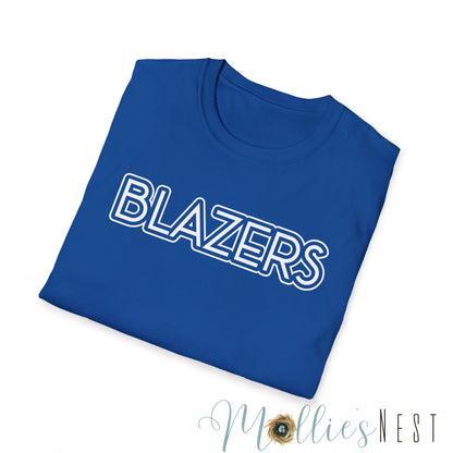 Blazers. Simple Mascot T-Shirt. UNISEX