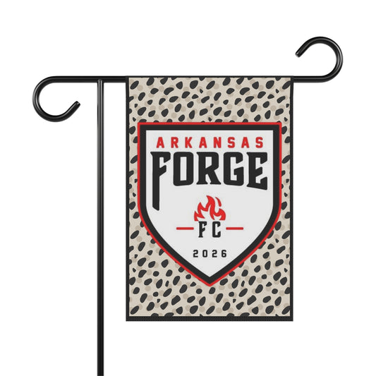 Arkansas Forge FC Garden Flag — Leopard Accent Team Banner 2026