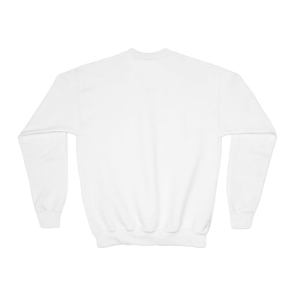 Youth Crewneck Sweatshirt - "Yellowjackets" Script Logo with Mascot (School Spirit Apparel)