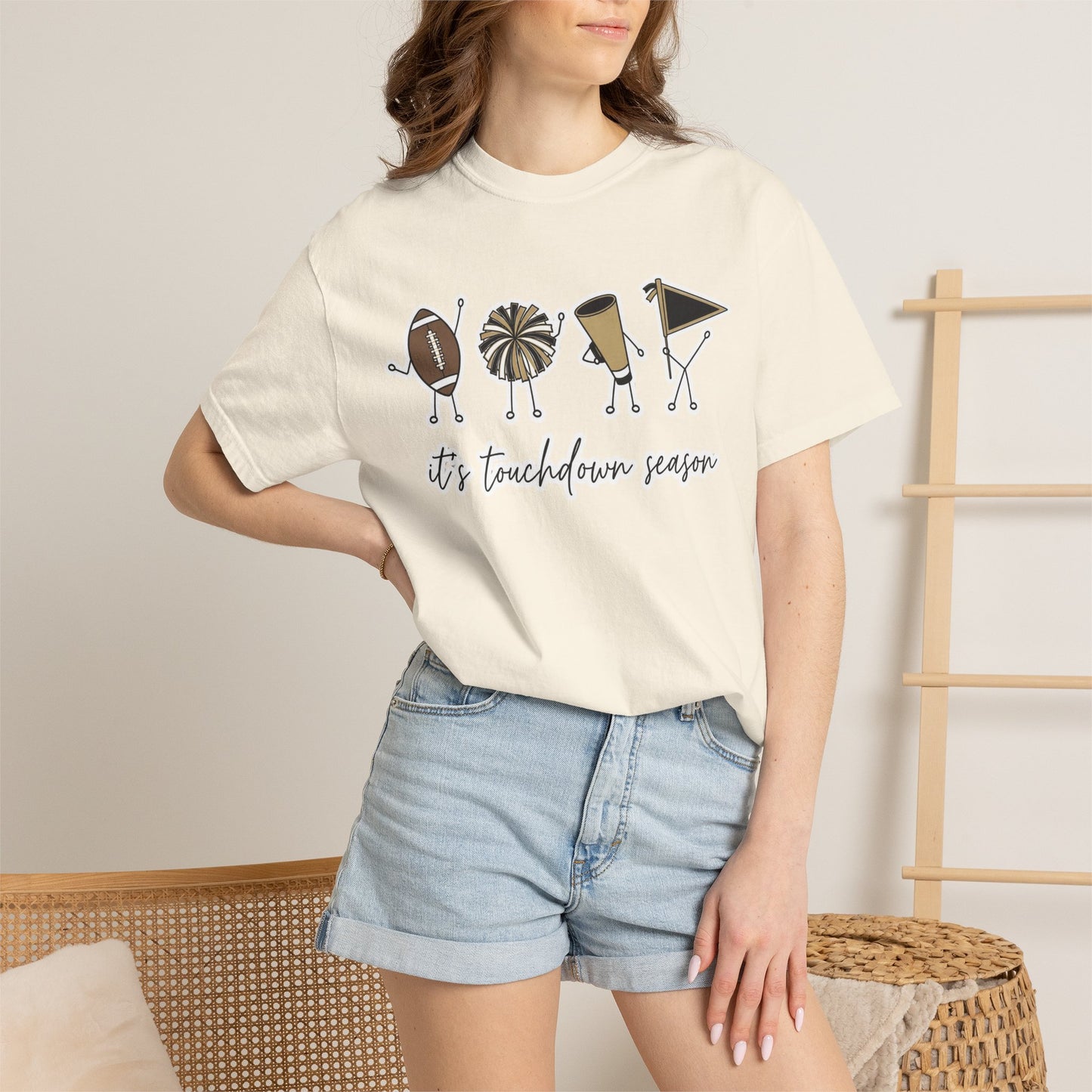 Touchdown Season (Black/Gold) - T-Shirt Football Friends Graphic