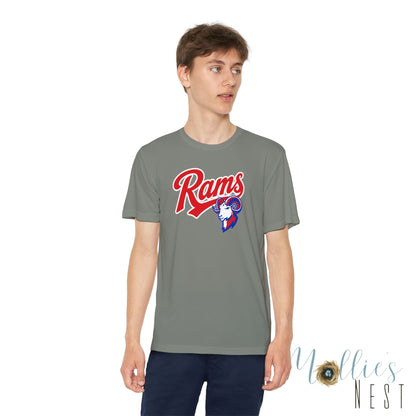RAMS Youth Drifit — Paragould Rams Script Logo Team Shirt