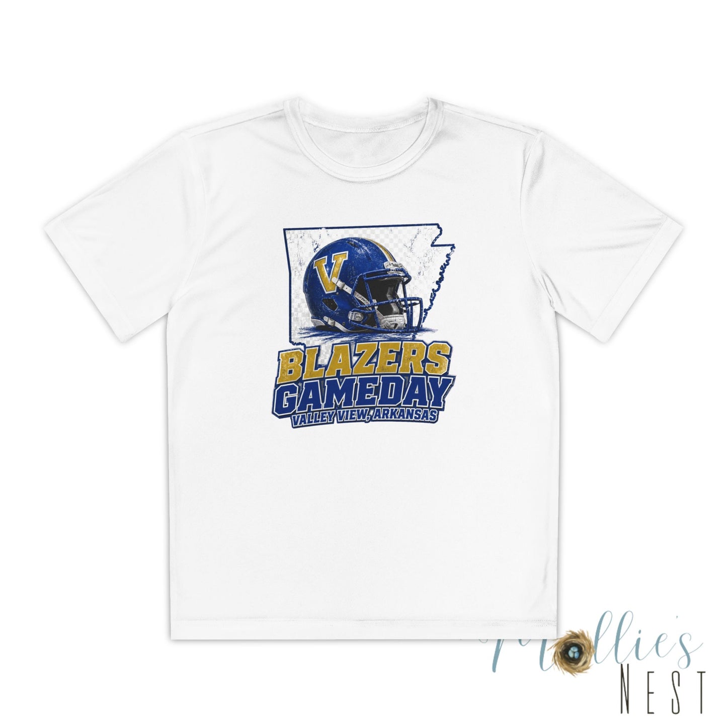 Youth Blazers DRIFIT Gameday Tee – Team Helmet Arkansas Football Shirt