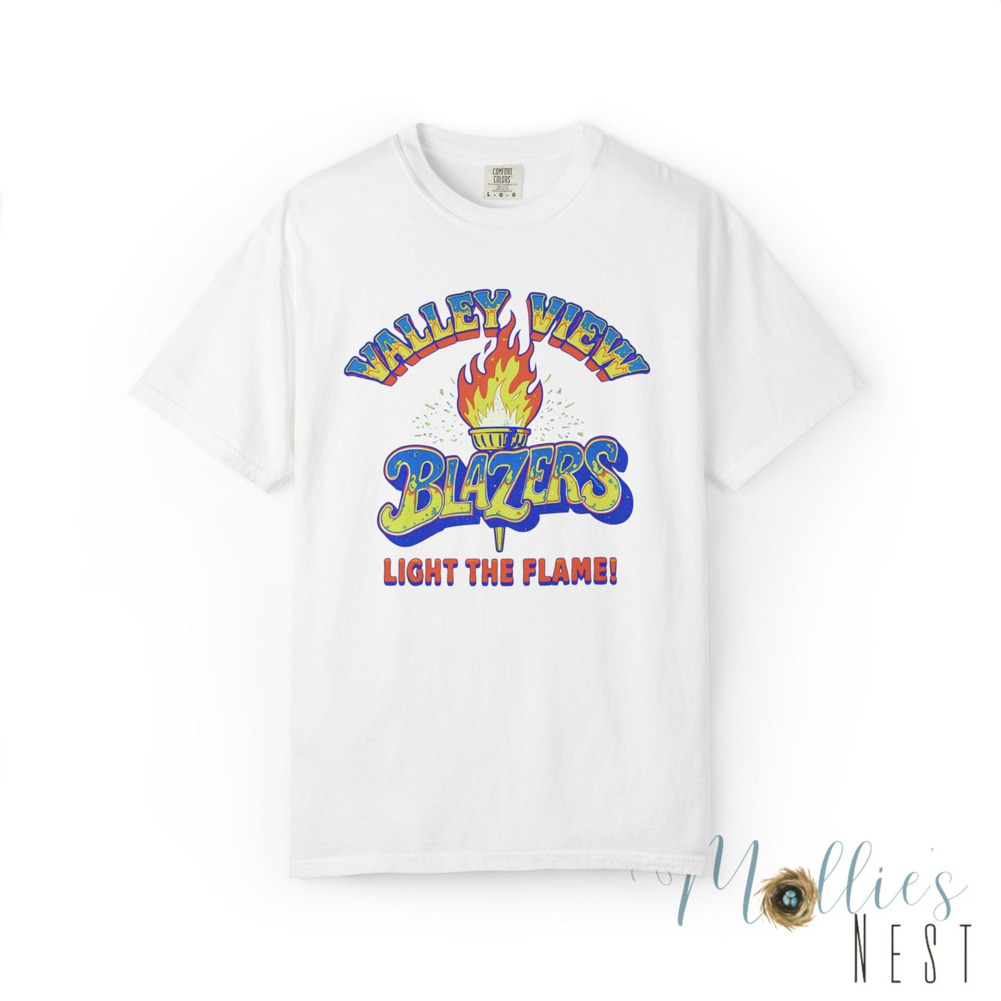 Valley View Blazers RETRO Torch Unisex Garment-Dyed T-Shirt - Comfort Colors