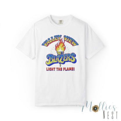 Valley View Blazers RETRO Torch Unisex Garment-Dyed T-Shirt - Comfort Colors