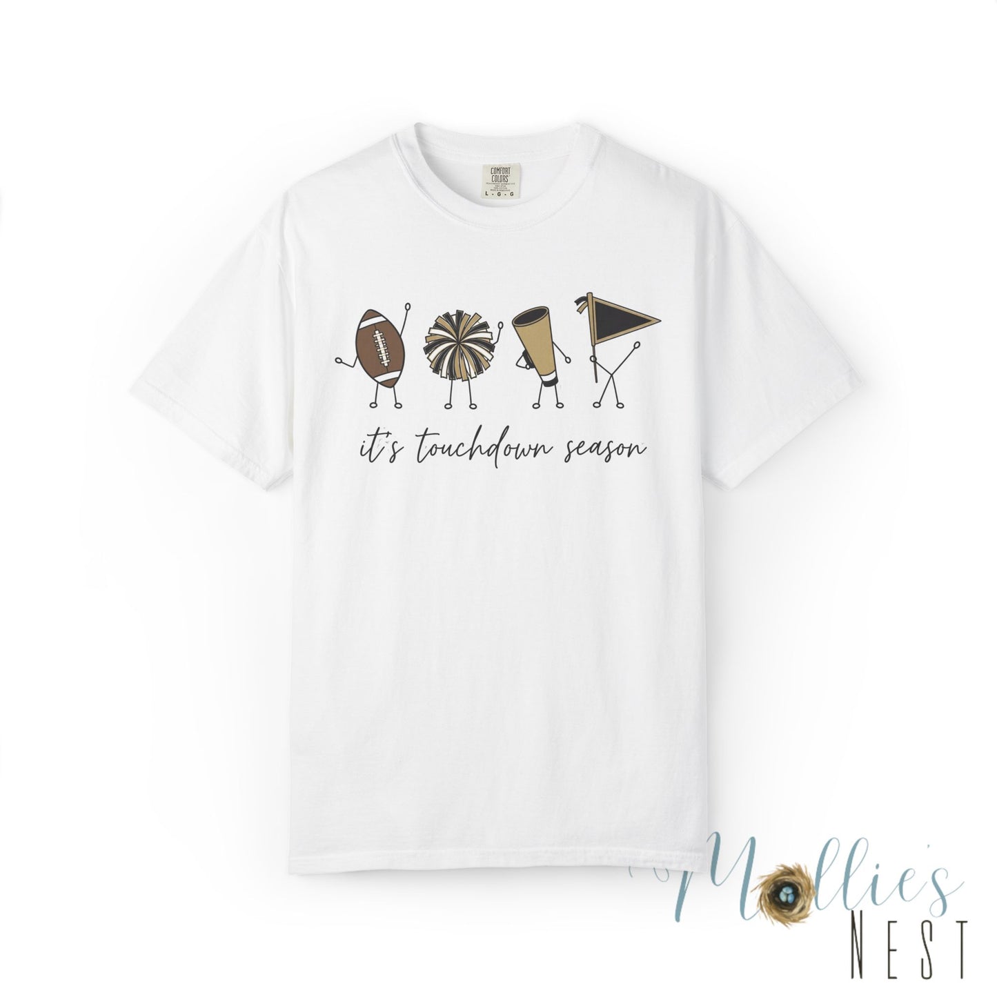 Touchdown Season (Black/Gold) - T-Shirt Football Friends Graphic