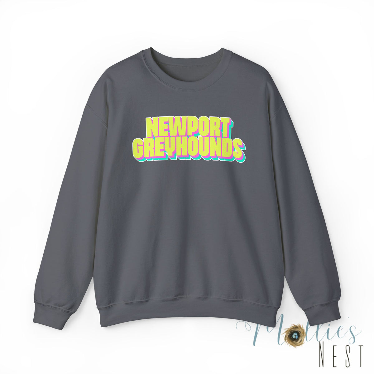 Adult. Newport Greyhounds. NEON sweatshirt