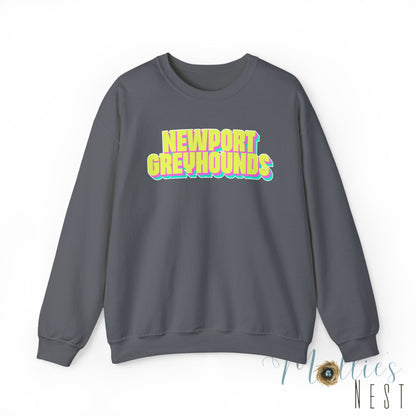 Adult. Newport Greyhounds. NEON sweatshirt