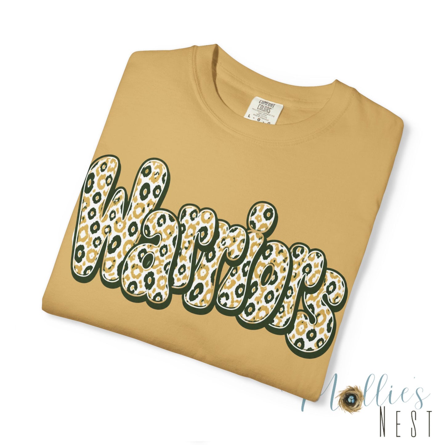 Warriors Leopard Script T-Shirt