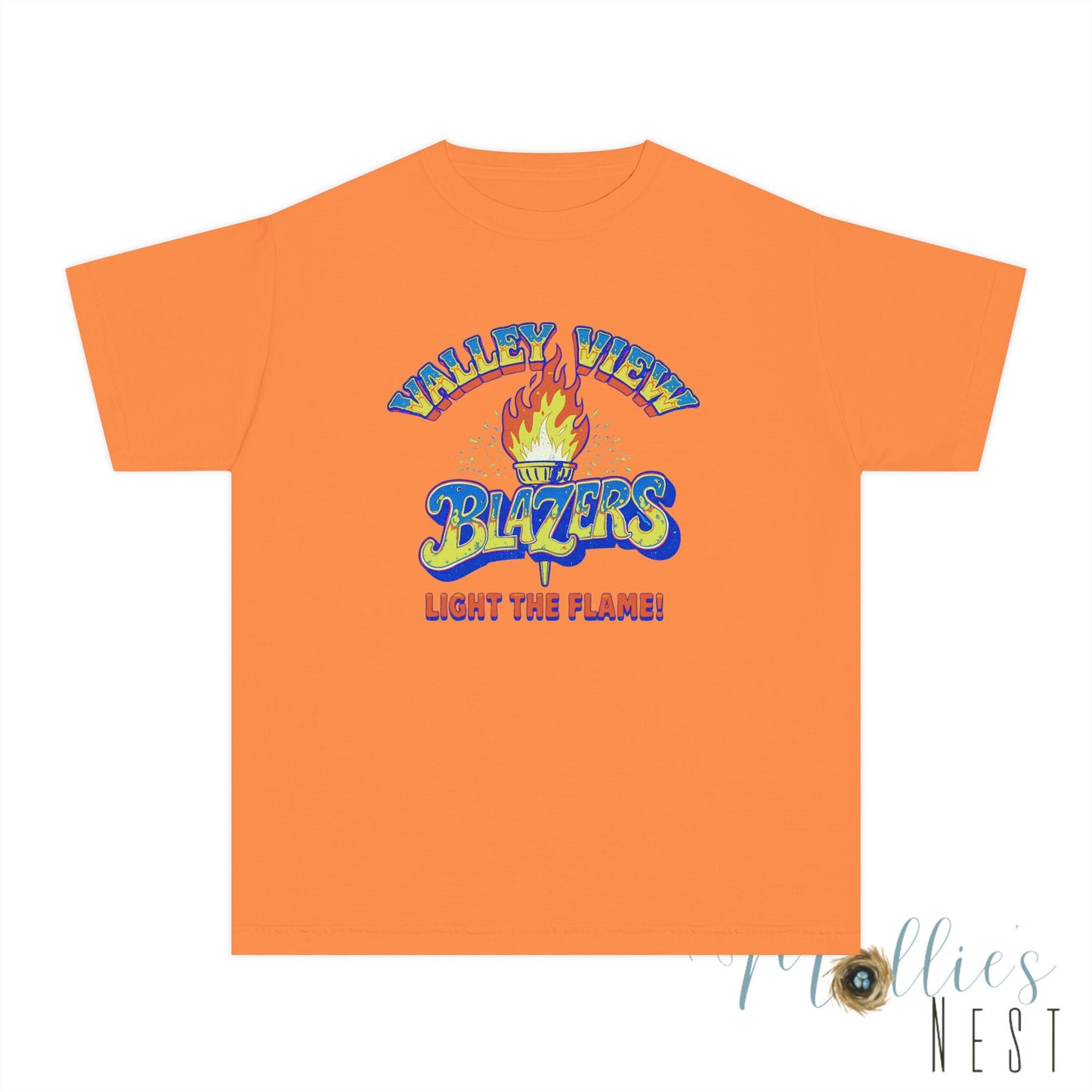 Valley View RETRO Torch Blazers Youth Tee – Light the Flame!